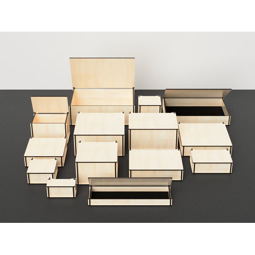 Alr Kapak Ahap Kutu 100x100x100mm