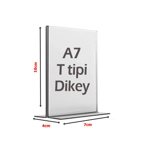 T Tipi Dikey Masa st effaf Pleksi Fylk