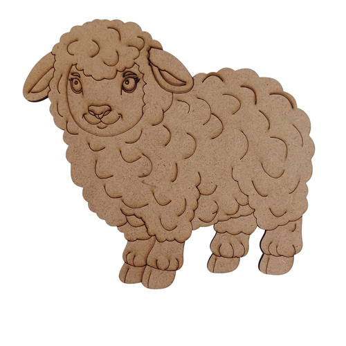 3mm Ham MDF Boyanabilir Koyun Fig�r�