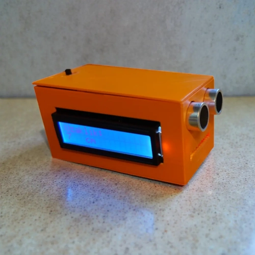 Arduino LCD Ekranl� Ultrasonik Elektronik Metre Proje Seti (Estetik Pleksi Kutulu)