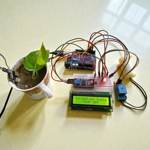 Arduino LCD Ekranl� Otomatik Bitki Sulama ve Ak�ll� Tar�m Seti