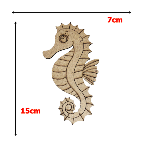 Boyanabilir Ah�ap Deniz At� Fig�r� 15x7 cm