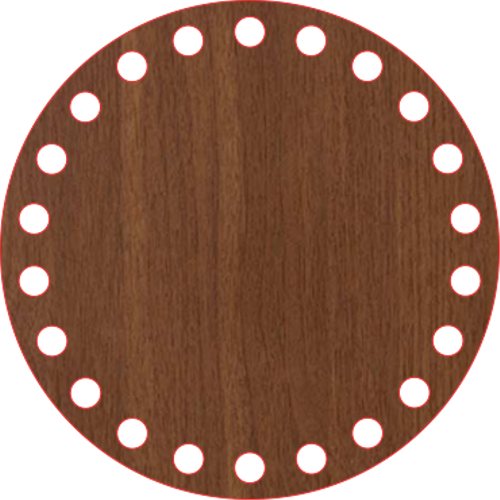 Daire Ah�ap MDF Sepet Tabanlar� (�l�� Se�ilebilir)
