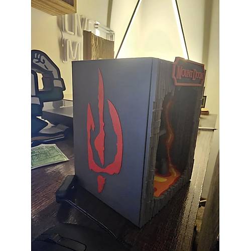 Book Nook Yzklerin Efendisi Mount Doom Kitap Kesi DIY Kendin Yap