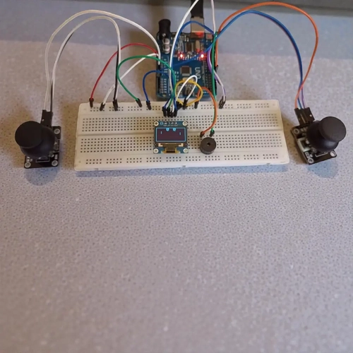 Arduino OLED Ekranl� 2 Ki�ilik Pong Oyunu Seti (�ift Joystick Kontroll�)