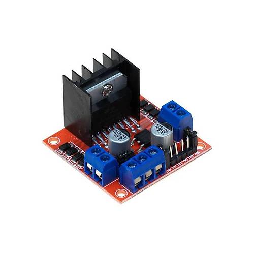 L298N Voltaj Regulatrl ift Motor Src Kart(Krmz PCB)