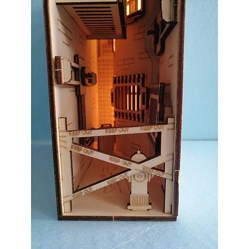 Sherlock Holmes Cinayet Mahali Book Nook Kitap Tutucu - DIY Gizemli Dedektif Maket Kit