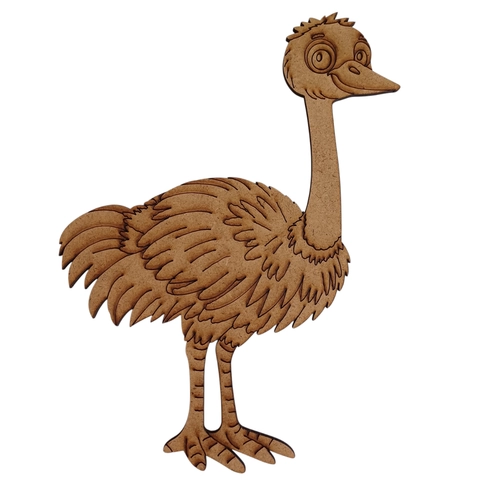 3mm Ham MDF Boyanabilir Deve Ku�u Fig�r�