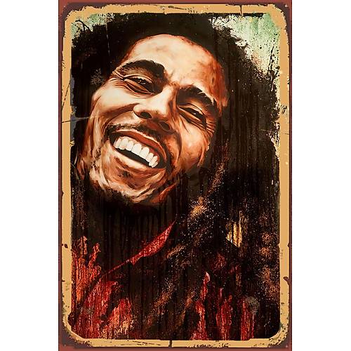 Bob Marley 2 Ahþap Retro Tablo 30x20