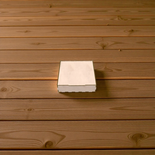 Ah�ap B�lmeli Kutu 210x210x60mm