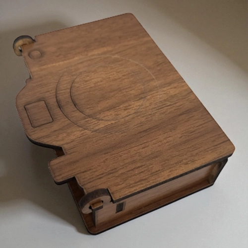 Fotoraf Makinesi eklinde Ahap Kutu