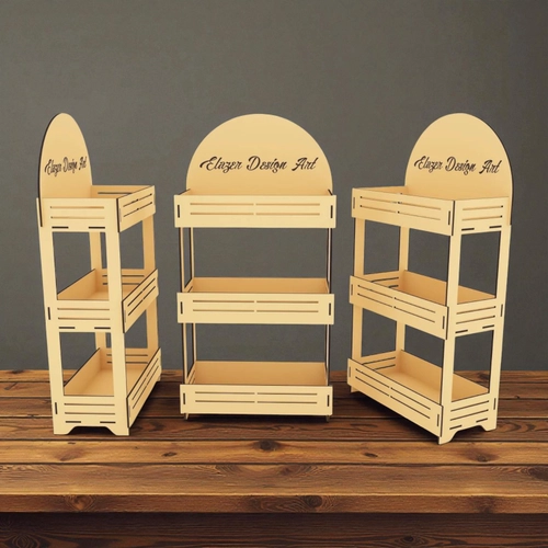 Ahap Sepetli Tehir Sergileme Stand 3 Rafl