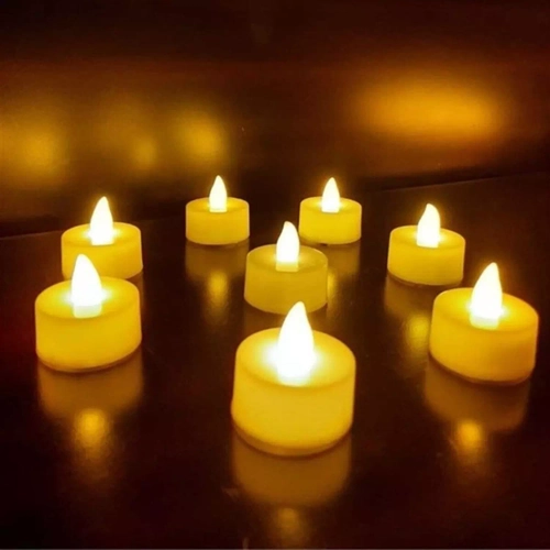 Ledli Mum Yuvarlak Dekoratif G�n I���� Renk