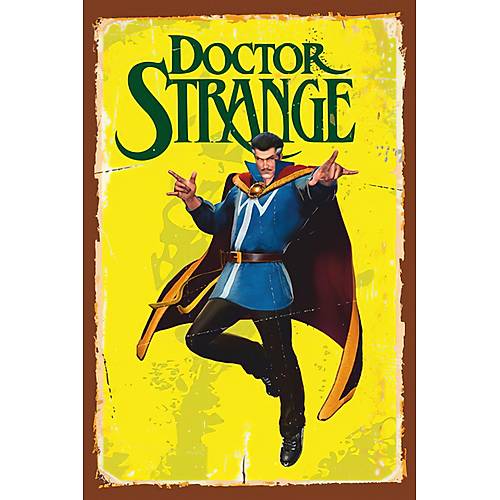 Doctor Strange Ahþap Retro Tablo 30x20