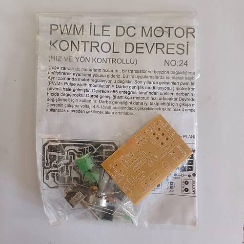 PWM ile DC Motor Kontrol Devresi (demonte)