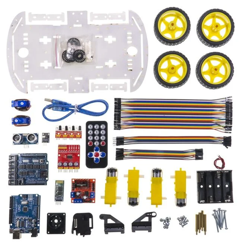 Arduino 4WD ok Fonksiyonlu Robot Araba Kiti