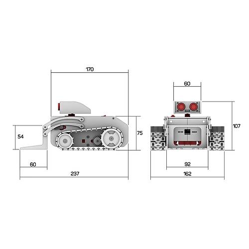 Arduino Builder Pist Robotu Plastik Paralar Vida Seti Dahil