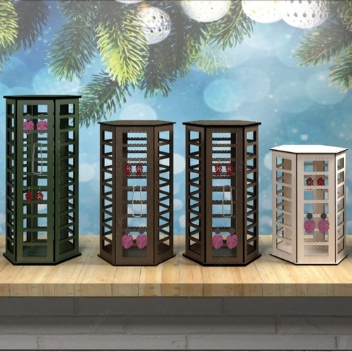 Ahap Hexagon Tak kolye kpe stand