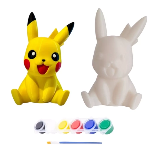 Boyanabilir Plastik Pikachu Fig�r� (Boyanabilir)