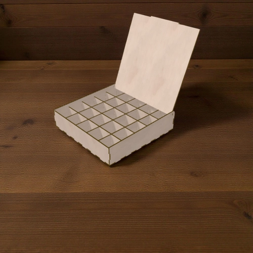 Ahap Blmeli Kutu 260x260x60mm