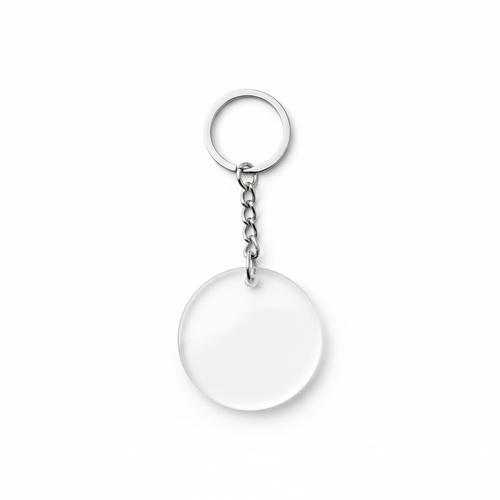 25mm Anahtarl�k Halkas� Zincirli Nikel Kaplama