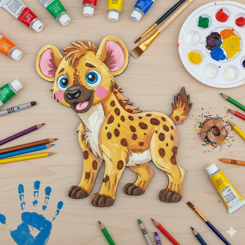 Boyanabilir Ah�ap S�rtlan Fig�r� 16x15 cm