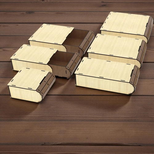 Ahap ekmeceli Kutu 100x150x50mm