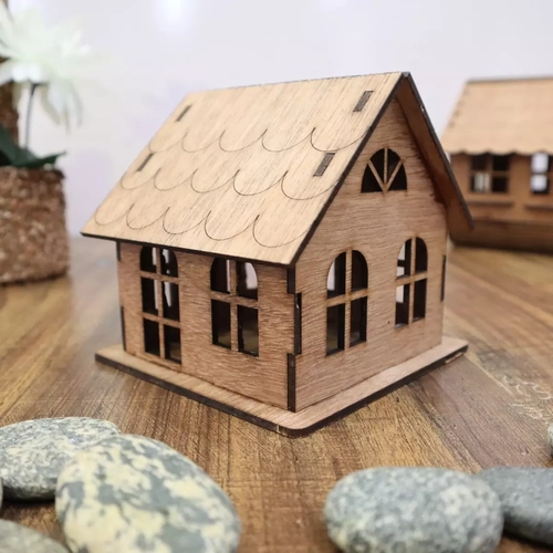 3mm MDF Boyanabilir Ah�ap Ev