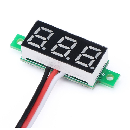 0.28 inch DC 0-100V Mini Digital Voltmetre 3 Kablolu DC