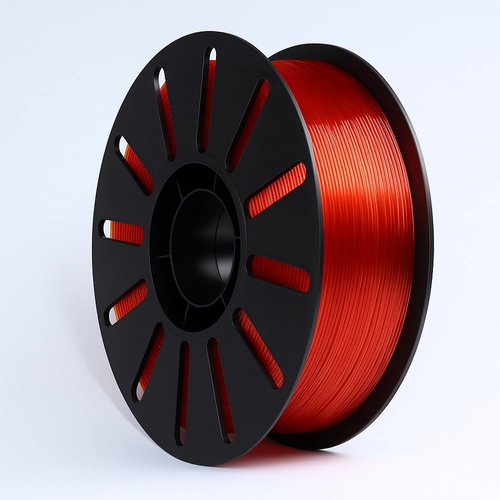 Solvix HYPER PETG Transparan Krmz Filament 1.75mm 1kg