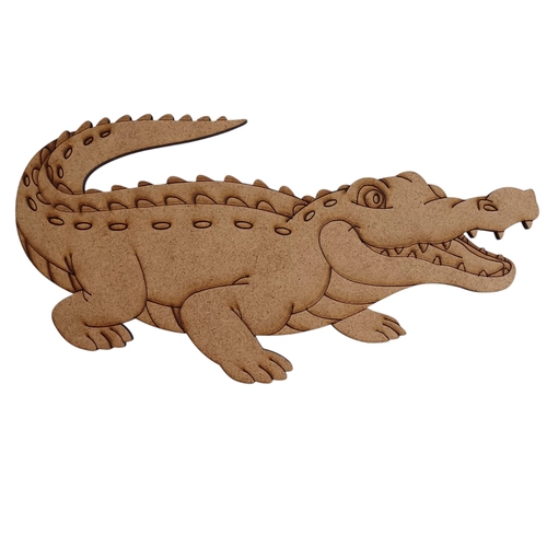 3mm Ham MDF Boyanabilir Timsah Fig�r�