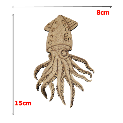 Boyanabilir Ah�ap Kalamar Fig�r� 15x8 cm