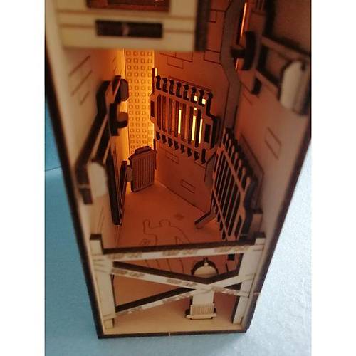 Sherlock Holmes Cinayet Mahali Book Nook Kitap Tutucu - DIY Gizemli Dedektif Maket Kit