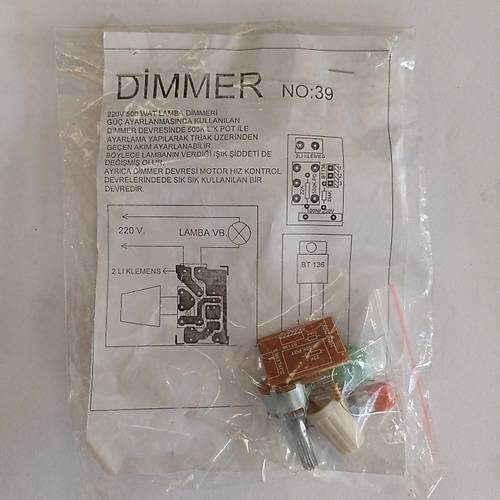 Dimmer Devresi (Demonte)