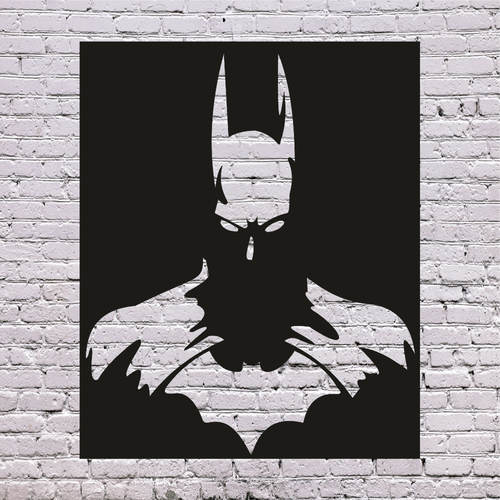 Dekoratif Ahşap Tablo Batman Lazer Kesim