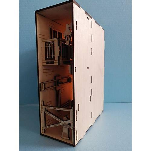 Sherlock Holmes Cinayet Mahali Book Nook Kitap Tutucu - DIY Gizemli Dedektif Maket Kit