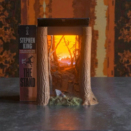 Ozark Da�� G�n Bat�m� Book Nook Kitap Tutucu - DIY Minyat�r Do�a Manzaras� Maket Kit