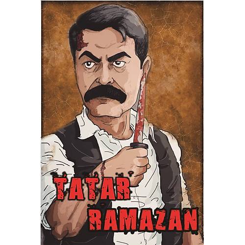 Tatar Ramazan Ahþap Retro Tablo 30x20