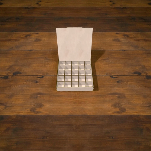 Ahap Blmeli Kutu 260x260x60mm