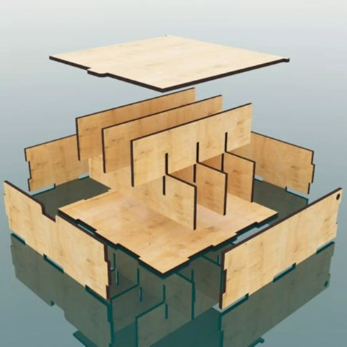 Ahap Blmeli Kutu 250x250x50