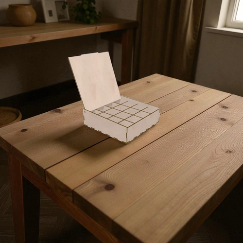 Ahap Blmeli Kutu 210x210x60mm