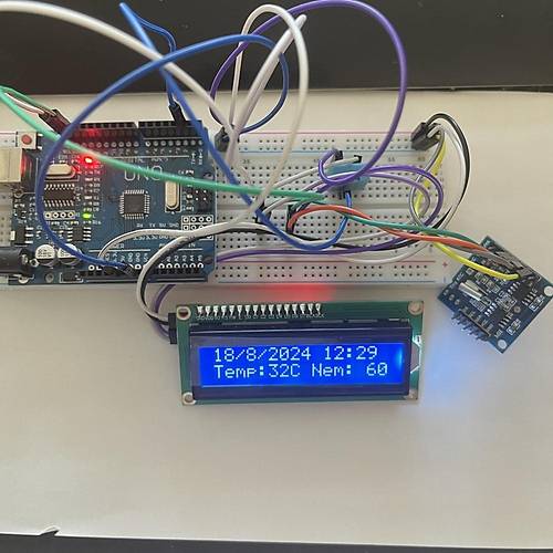 Arduino ile Gerek Zaman,Nem ve Scaklk Gsteren Proje (Proje 30)