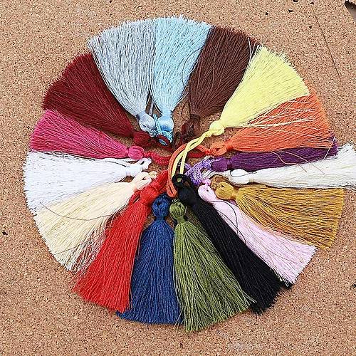 �p P�sk�l (Renk Se�ilebilir) 7 cm Polyester Anahtarl�k ve Tak� Yap�m� ��in Dekoratif P�sk�l