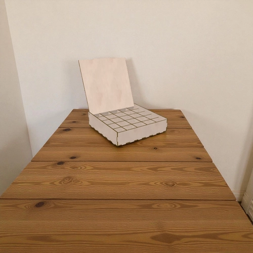 Ahap Blmeli Kutu 260x260x60mm