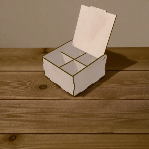 Ahap Blmeli Kutu 110x110x60mm