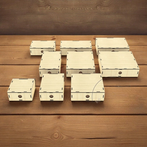 Ahap ekmeceli Kutu 150x150x50mm