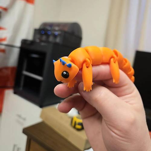 Boyanabilir Esnek Axolotl Tm Paralar Hareketli