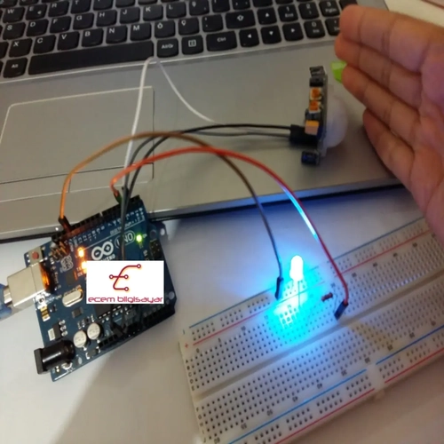 Arduino PIR Sens�rl� Hareket Alg�lama ve Alarm Proje Seti - (Kurulu & Kodlu)