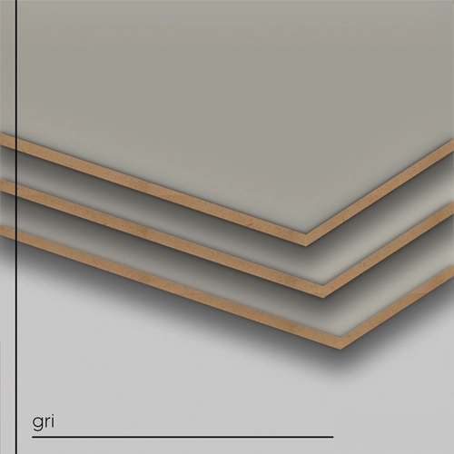 Gri Tek Yz Boyal Mdf 3mm