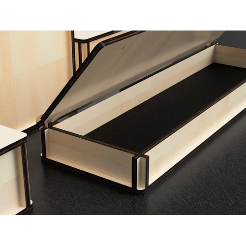 Alr Kapak Ahap Kutu 200x200x50mm